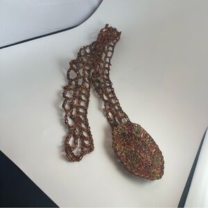 Vintage retro, Grecian copper color, woven wires belt